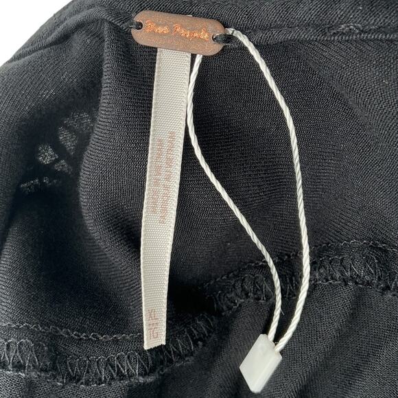 Free People Ruffled Black Bali Summer Magic Dress Size XL - Picture 4 of 4